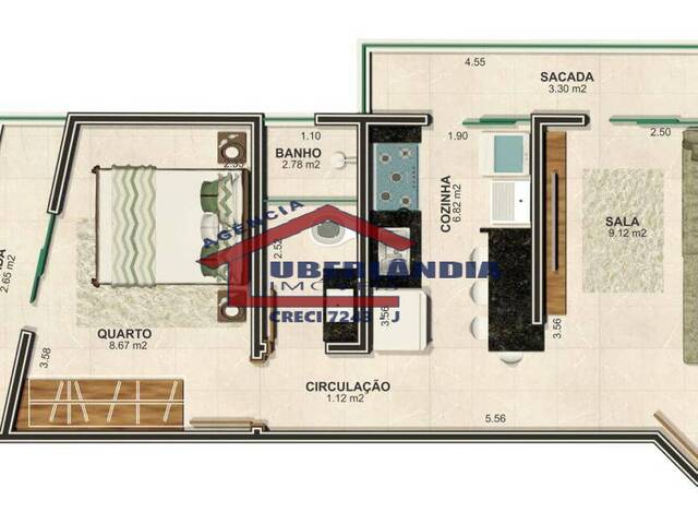 #APTOLOFT1S - Apartamento para Venda em Uberlândia - MG - 1